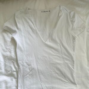 Abercrombie V Neck Short Sleeve Bodysuit
